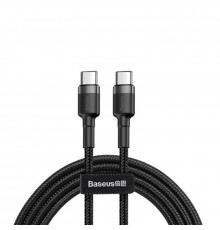 Кабель Baseus Cafule PD2.0 60W flash charging USB Type-C-Type-C (20V 3A)1M Grey+Black (CATKLF-GG1)