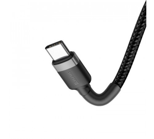 Кабель Baseus Cafule PD2.0 60W flash charging USB Type-C-Type-C (20V 3A)1M Grey+Black (CATKLF-GG1)