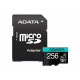 Карта пам'яті microSDXC (UHS-1 U3) A-DATA Premier Pro 256Gb Class 10 V30S A2 (R-100Mb/s W85Mb/s) (adapter SD) (AUSDX256GUI3V30SA2-RA1)