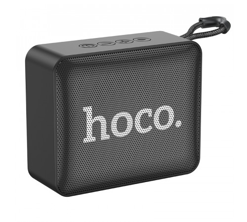 Портативна колонка HOCO BS51 Gold brick sports BT speaker, 5W, Black (6931474780737)