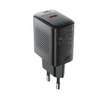 Мережевий зарядний пристрій ACEFAST A104 PD25W GaN single USB-C charger Black (6974316283355)
