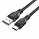 Кабель ACEFAST C8-04 USB-A to USB-C charging data cable 1.2 м Black (6974316282693)