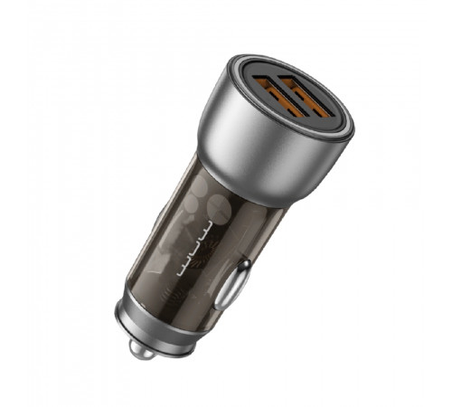 Автомобільний зарядний пристрій WUW-C201 2USB 3.1A black (6972573336814)