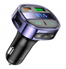 АЗП з FM-модулятором HOCO E70 PD30W+QC3.0 car BT FM transmitter Magic Night (6931474765246)
