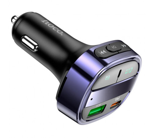 АЗП з FM-модулятором HOCO E70 PD30W+QC3.0 car BT FM transmitter Magic Night (6931474765246)