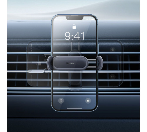 Автотримач для телефона Baseus Steel Cannon 2 Air Outlet Car Mount Black (SUGP000001)