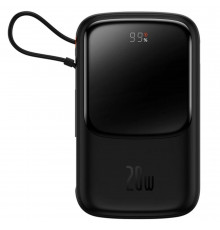 Зовнішній акумулятор Baseus Qpow Pro Digital Display Fast Charge 10000mAh 20W (Type-C cable) Black (PPQD020001)