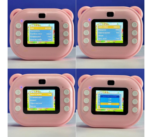 Дитяча фотокамера Teddy Y600 із функцією друку та з фронтальною камерою