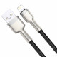 Кабель Baseus Cafule Series Metal Data Cable USB to IP 2.4A 2m Black (CALJK-B01)