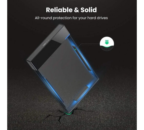 Зовнішня кишеня для накопичувача UGREEN US221 2.5 Inch Hard Drive Box (UGR-30848) (UGR-30848)