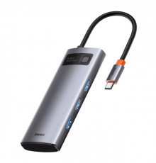 USB-хаб Baseus Metal Gleam Series 5-in-1 Multifunctional （Type-C to HDMI*1+USB3.0*3+PD*1) (CAHUB-CX0G)