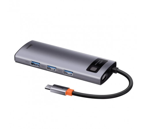USB-хаб Baseus Metal Gleam Series 5-in-1 Multifunctional （Type-C to HDMI*1+USB3.0*3+PD*1) (CAHUB-CX0G)