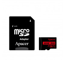 Карта пам'яті microSDHC (UHS-1) Apacer 32Gb class 10 V10 A1 R100MB/s (adapter SD) (AP32GMCSH10UB-R)