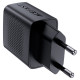 Мережевий зарядний пристрій з кабелем ACEFAST A82 PD20W GaN single USB-C charger set (P5) (EU) Black (6974316280057)