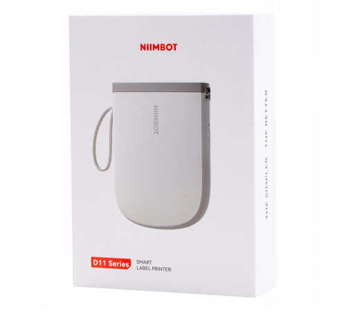 Термопринтер для друку наклейок NIIMBOT D11_H White (1AA57281601)