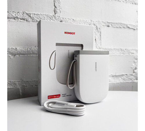 Термопринтер для друку наклейок NIIMBOT D11_H White (1AA57281601)