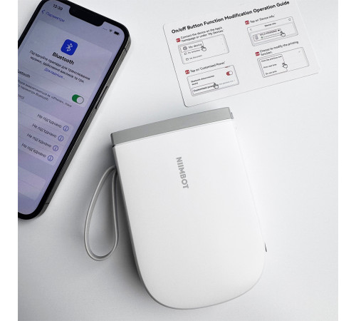 Термопринтер для друку наклейок NIIMBOT D11_H White (1AA57281601)