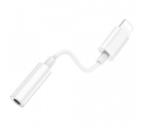 Кабель-перехiдник BOROFONE BV21 Genuine iP to 3.5 digital audio converter White (6941991111143)