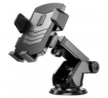 Автотримач для телефона HOCO CA83 David one-button center console car holder Black (6931474748423)