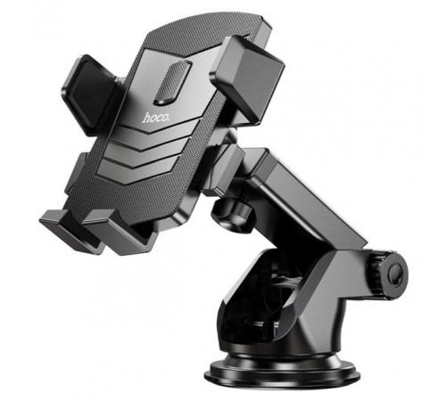 Автотримач для телефона HOCO CA83 David one-button center console car holder Black (6931474748423)