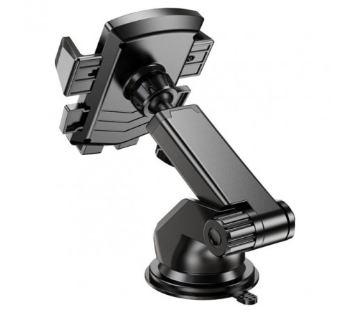 Автотримач для телефона HOCO CA83 David one-button center console car holder Black (6931474748423)