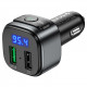 АЗП з FM-модулятором HOCO E67 Fighter QC3.0 18W car BT FM transmitter Black (6931474762122)