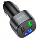 АЗП з FM-модулятором HOCO E67 Fighter QC3.0 18W car BT FM transmitter Black (6931474762122)