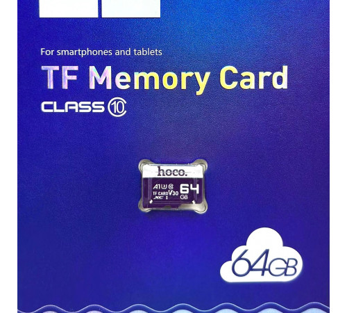 Карта пам'яті Hoco 64Gb 10 Class (UHS-1 U1) Original card only 95Mb-s (без адаптера)