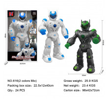 Робот-крокер Galaxy Warrior зі звуком та світлом 616 (24 шт)