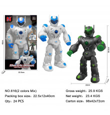 Робот-крокер Galaxy Warrior зі звуком та світлом 616 (24 шт)