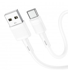 Кабель HOCO X83 USB to Type-C 3A, 1m, PVC, PVC connectors, White (6931474770912)