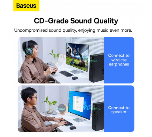 Адаптер Bluetooth Baseus BA07 Wireless Adapter Black (ZJBA010001)