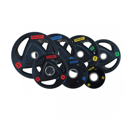 Диск обрезиненный Fitnessport 50 мм. 2,5-25 кг