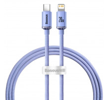 Кабель Baseus Crystal Shine Series Fast Charging Data Cable Type-C to iP 20W 1.2m Purple (CAJY000205)