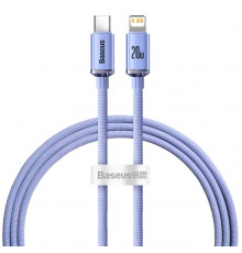 Кабель Baseus Crystal Shine Series Fast Charging Data Cable Type-C to iP 20W 1.2m Purple (CAJY000205)