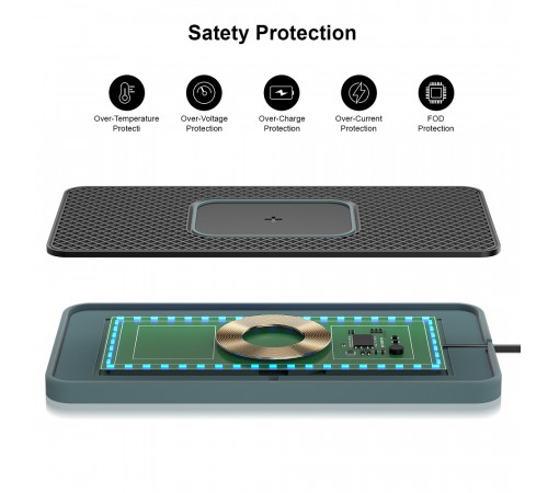 Бездротовий зарядний пристрій NN C-15 Pro black (NNC15)