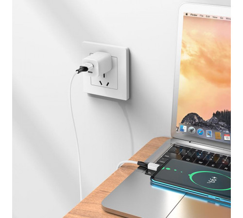 Кабель BOROFONE BX79 USB to Type-C 3A, 1m, silicone, silicone connectors, White (6974443384796)