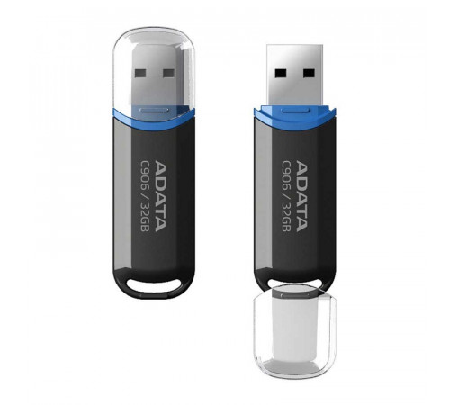 Флеш-накопичувач ADATA USB 2.0 C906 32Gb Black (AC906-32G-RBK)