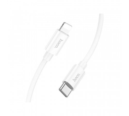 Кабель HOCO X87 Magic silicone PD charging data cable for iP White (6931474783189)