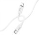 Кабель HOCO X87 Magic silicone PD charging data cable for iP White (6931474783189)