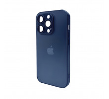 Чохол для смартфона AG Glass Matt Frame Color Logo for Apple iPhone 15 Pro Navy Blue (AGMattFrameiP15PBlue)