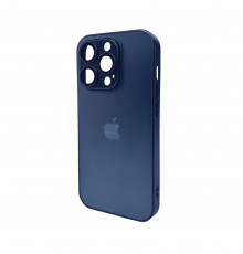 Чохол для смартфона AG Glass Matt Frame Color Logo for Apple iPhone 15 Pro Navy Blue (AGMattFrameiP15PBlue)