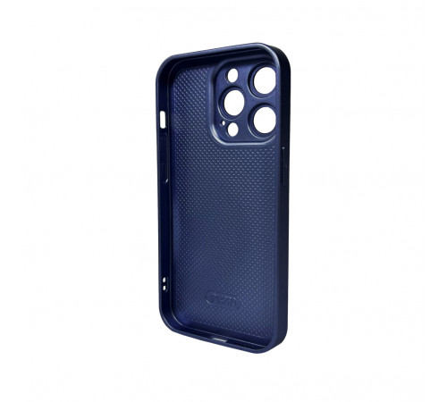 Чохол для смартфона AG Glass Matt Frame Color Logo for Apple iPhone 15 Pro Navy Blue (AGMattFrameiP15PBlue)