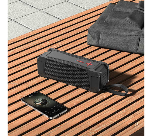 Портативна колонка HOCO HC6 Magic sports BT speaker, 10W*2, IPX6, Black (6931474749055)