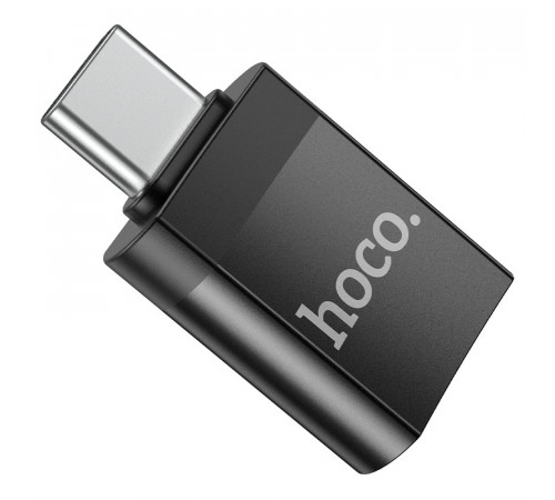 Адаптер HOCO UA17 Type-C male to USB female USB3.0 adapter Black (6931474762016)