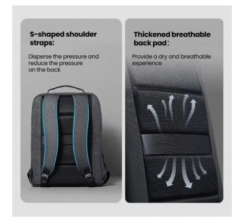Рюкзак UGREEN LP664 Laptop Backpack B02 Dark Grey (Up to 15.6'')(UGR-90798) (UGR-90798)