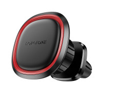 Автотримач для телефона BOROFONE BH124 Roman magnetic car holder (air outlet) Black and Red (6941991119545)