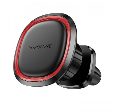 Автотримач для телефона BOROFONE BH124 Roman magnetic car holder (air outlet) Black and Red (6941991119545)