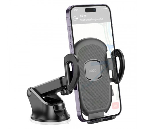Автотримач для телефона HOCO H9 General car holder(center console) Black (6931474791573)