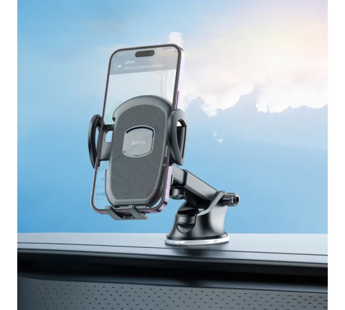 Автотримач для телефона HOCO H9 General car holder(center console) Black (6931474791573)